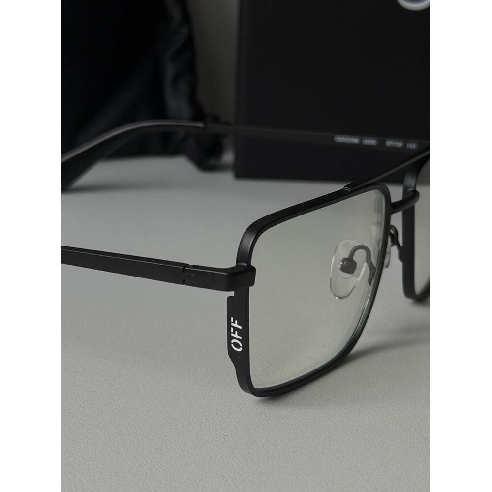 NEW Off White Opt Style 66 Bluelight Black Metal Frames - Picture 4 of 6